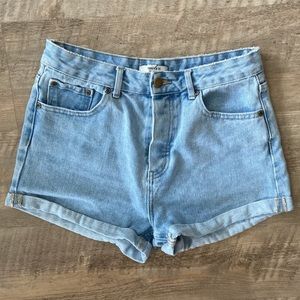 Forever 21 high rise mom shorts